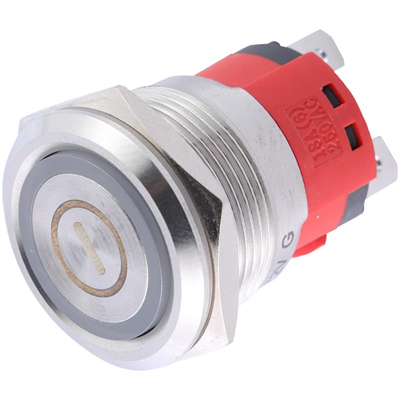25MM復(fù)位自鎖16A大電流金屬按鈕開(kāi)關(guān)